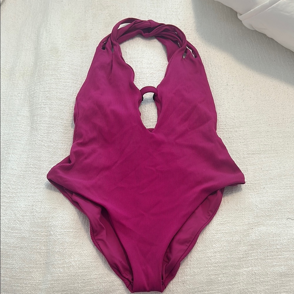 Becca Adults Magenta One Piece Swimsuit (size medium)